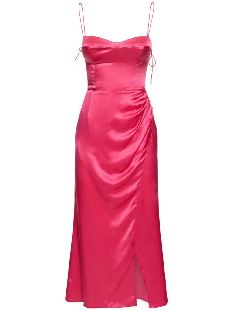 Reformation Marguerite Silk Satin Midi Dress 1