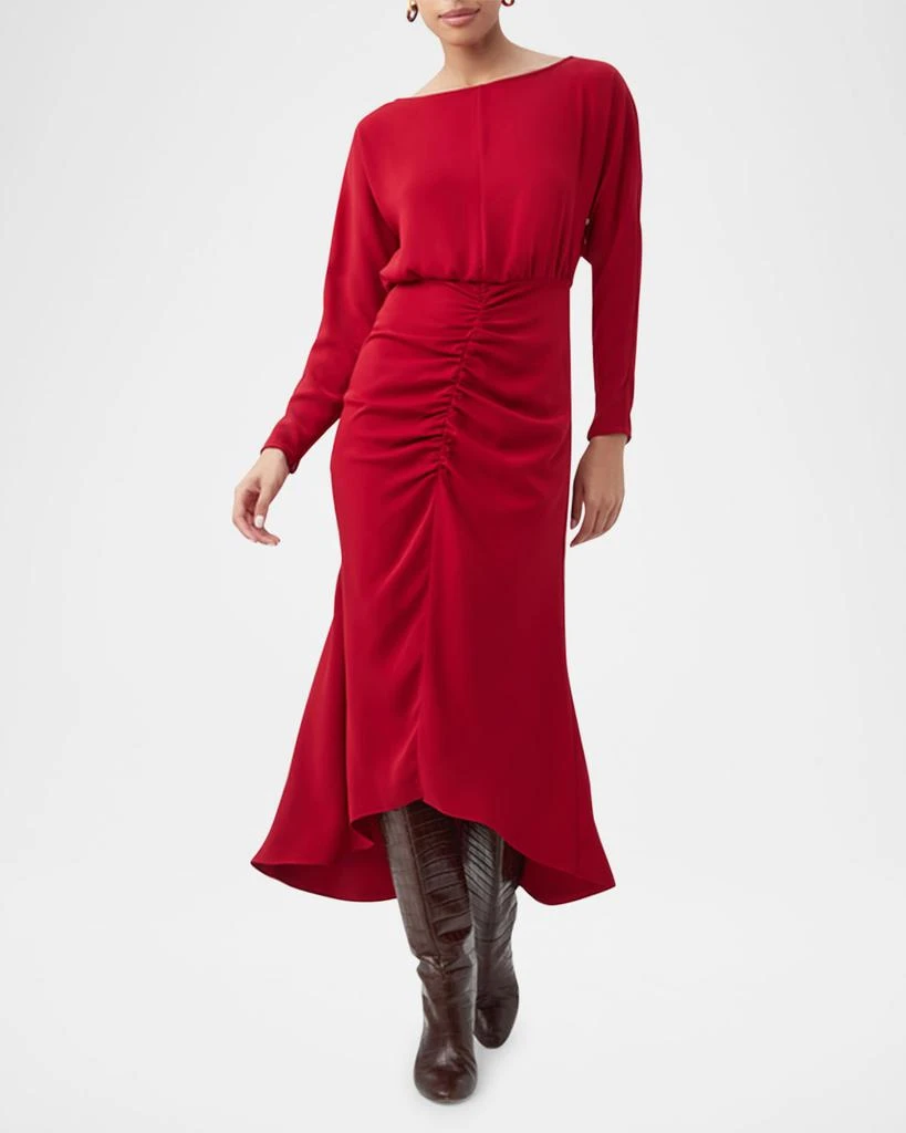 Trina Turk Behati Ruched High-Low Midi Dress 1