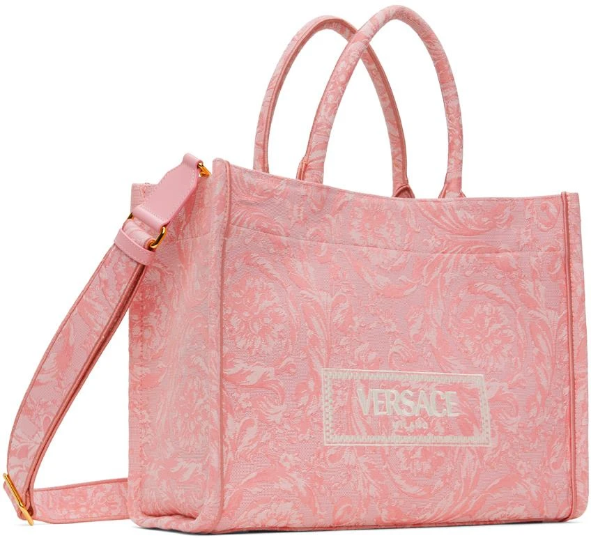 Versace Pink Barocco Athena Tote 2