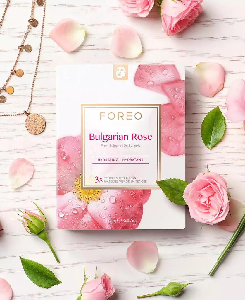 Foreo Farm To Face Sheet Mask - Bulgarian Rose, 3-Pk. 7