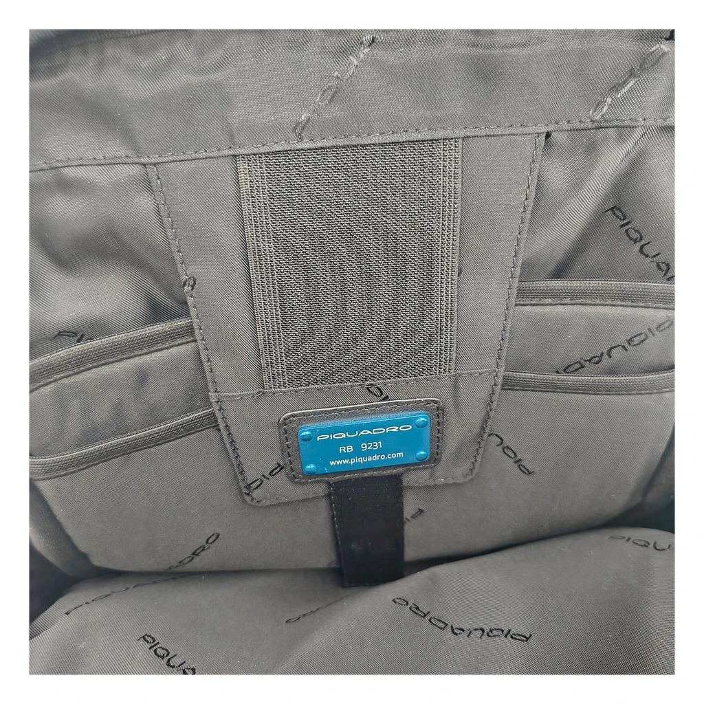 PIQUADRO Piquadro Black Leather Backpacks 4