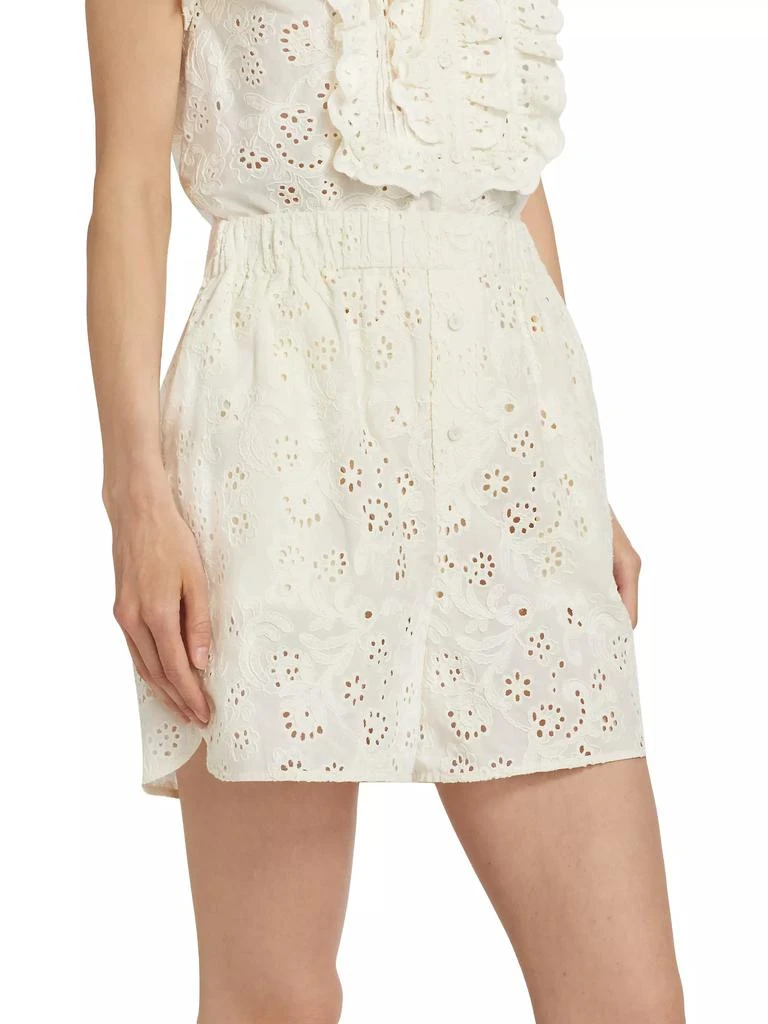 Aknvas Kudo Eyelet Cotton Shorts 4