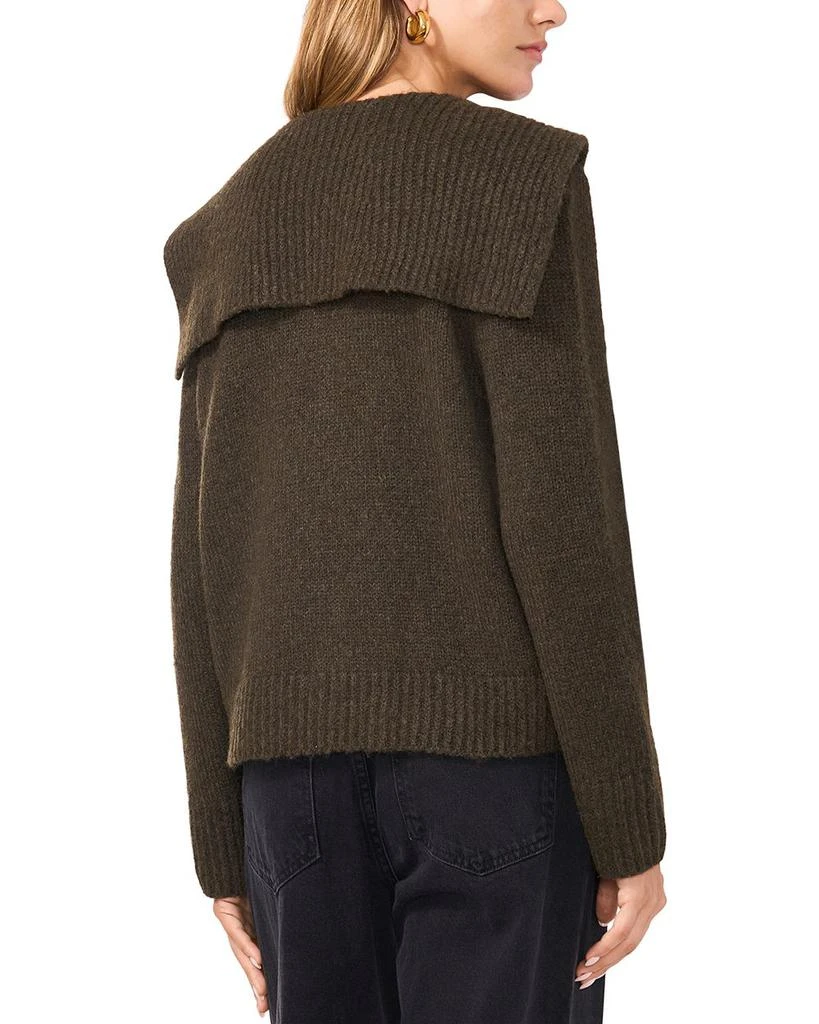 1. State Fold Collar V Neck Cardigan 3