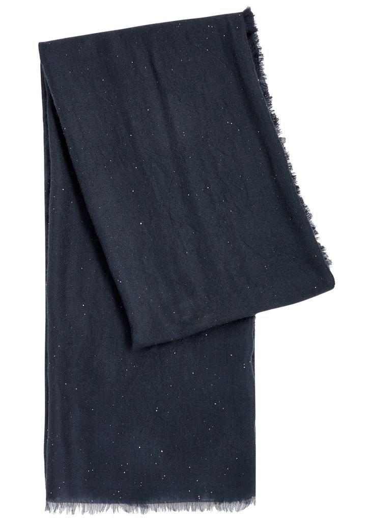 AMA Pure Starlight sequin-embellished cashmere scarf