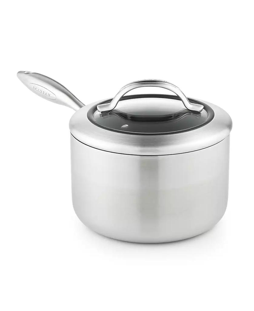 Scanpan CTX 2 qt, 1.8 L, 6.25", 16cm Nonstick Induction Suitable Saucepan with Lid, Brushed Stainless Steel