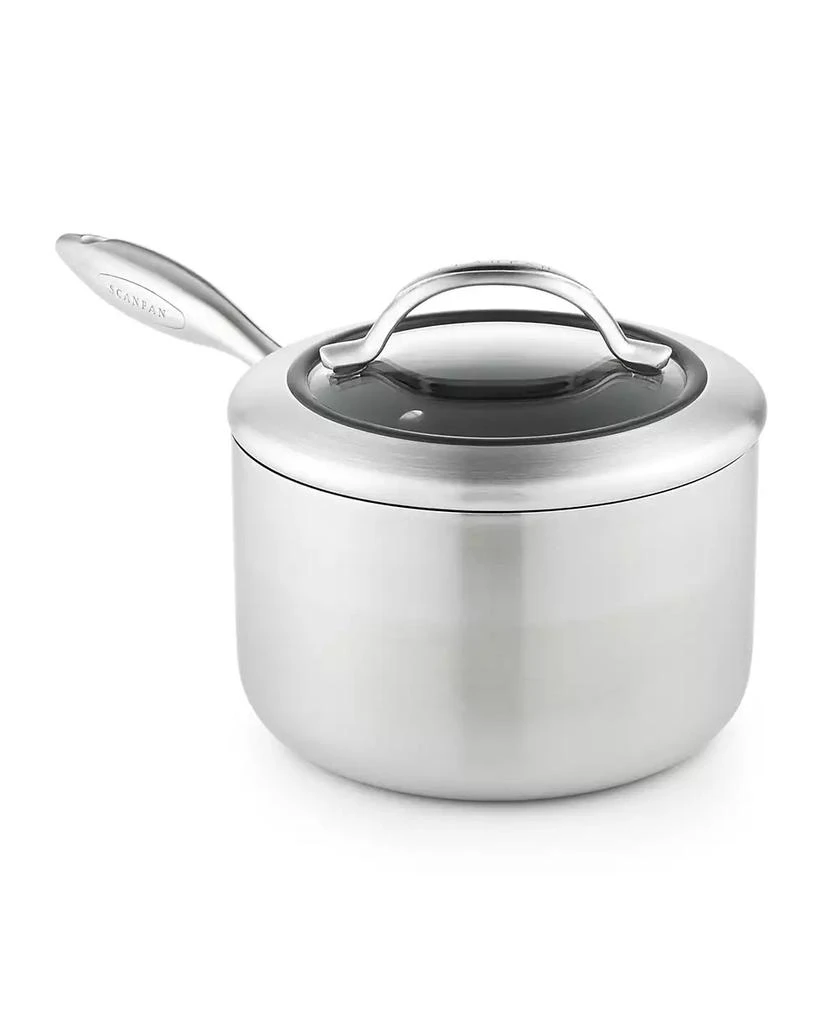 Scanpan CTX 2 qt, 1.8 L, 6.25", 16cm Nonstick Induction Suitable Saucepan with Lid, Brushed Stainless Steel 1