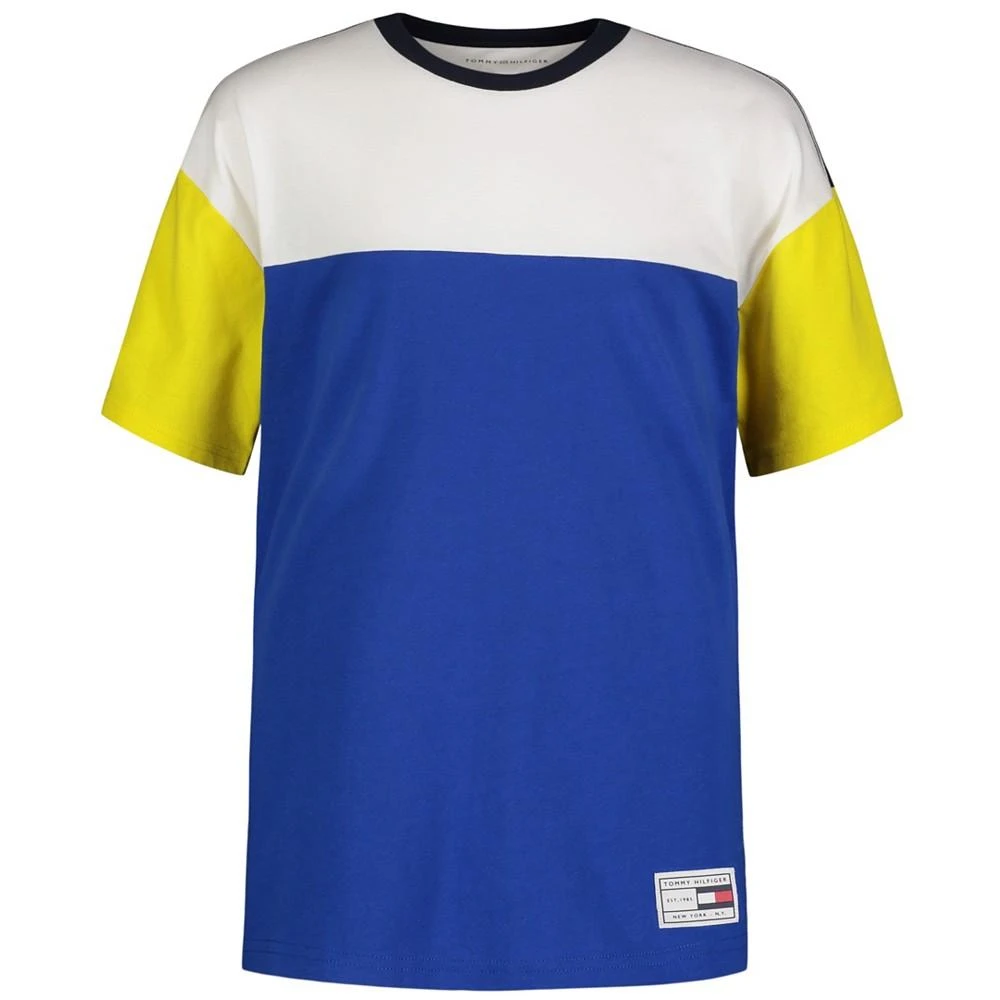 Tommy Hilfiger Little Boys Split Hilfiger Short Sleeve T-shirt