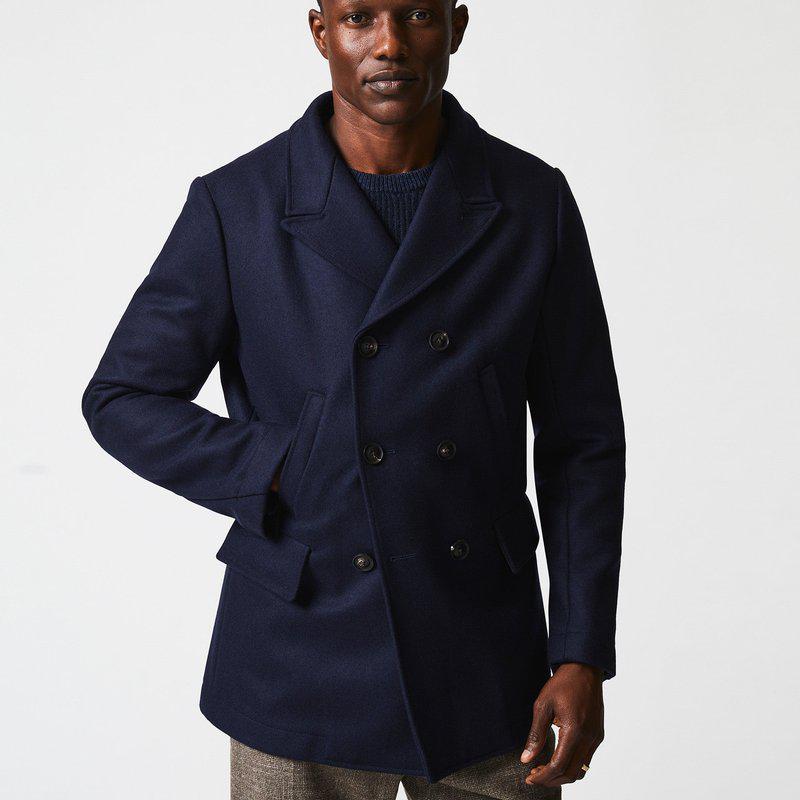 Billy Reid Bond Peacoat Navy - Jackets