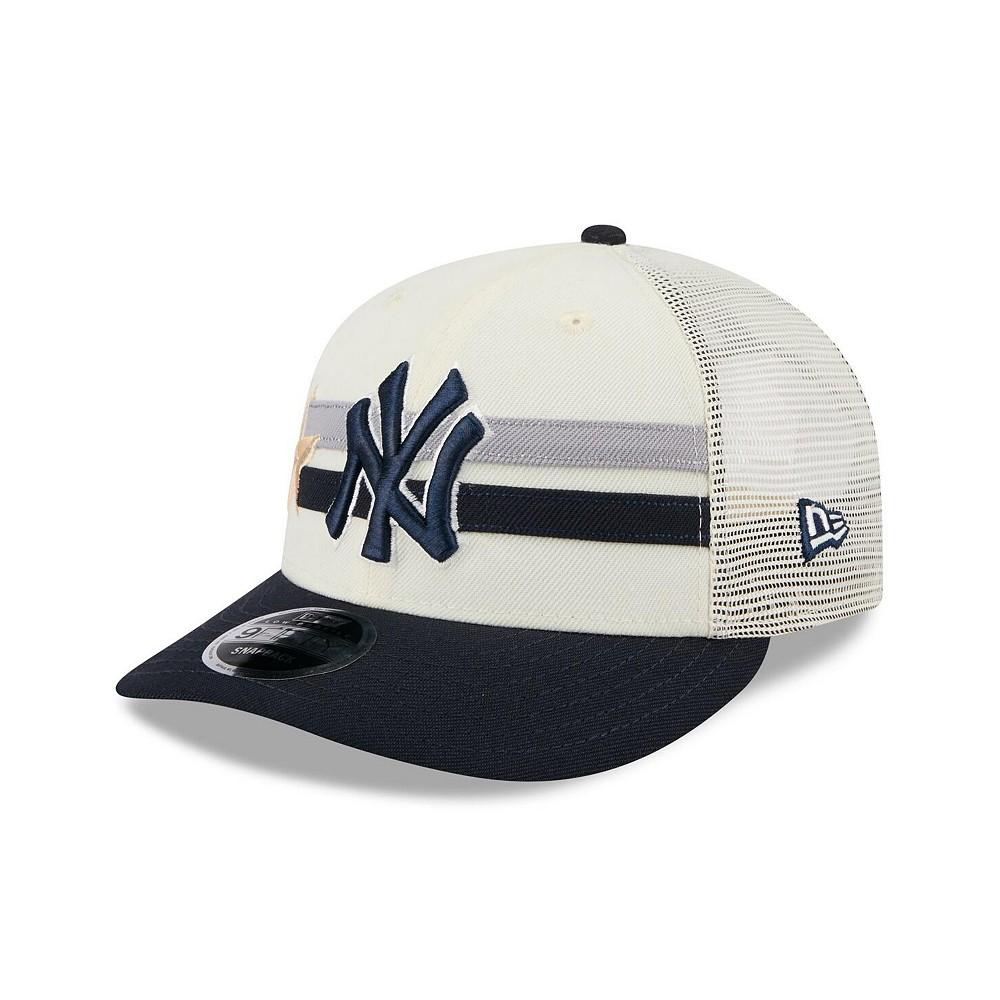 New Era Men's Cream/Navy New York Yankees 2024 MLB All-Star Game Workout Meshback Low Profile 9FIFTY Snapback Hat