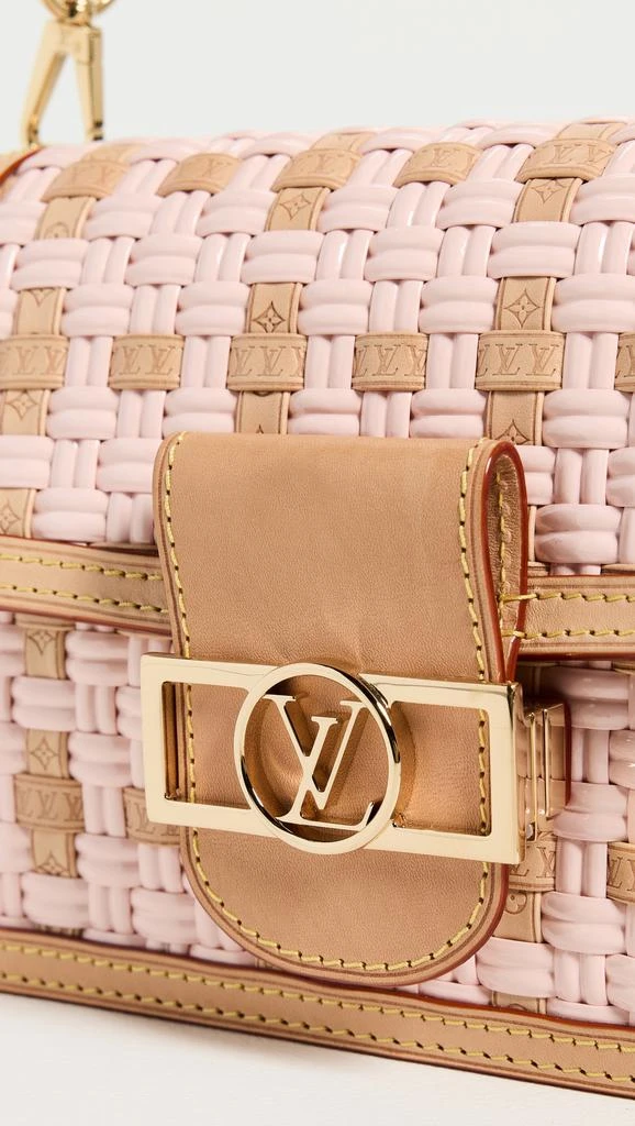 What Goes Around Comes Around Louis Vuitton Woven Dauphine MM Crossbody Bag 4