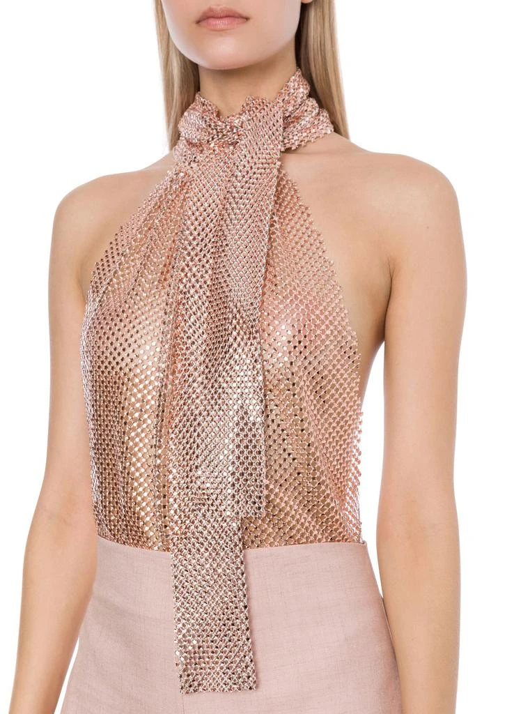 PHILOSOPHY di LORENZO SERAFINI Rhinestone mesh top 4