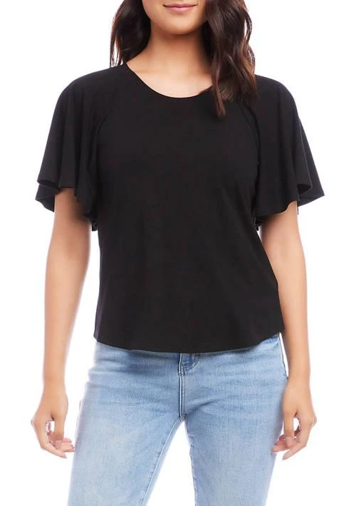 Karen Kane Kane Womens Ruffle Sleeve Top 1