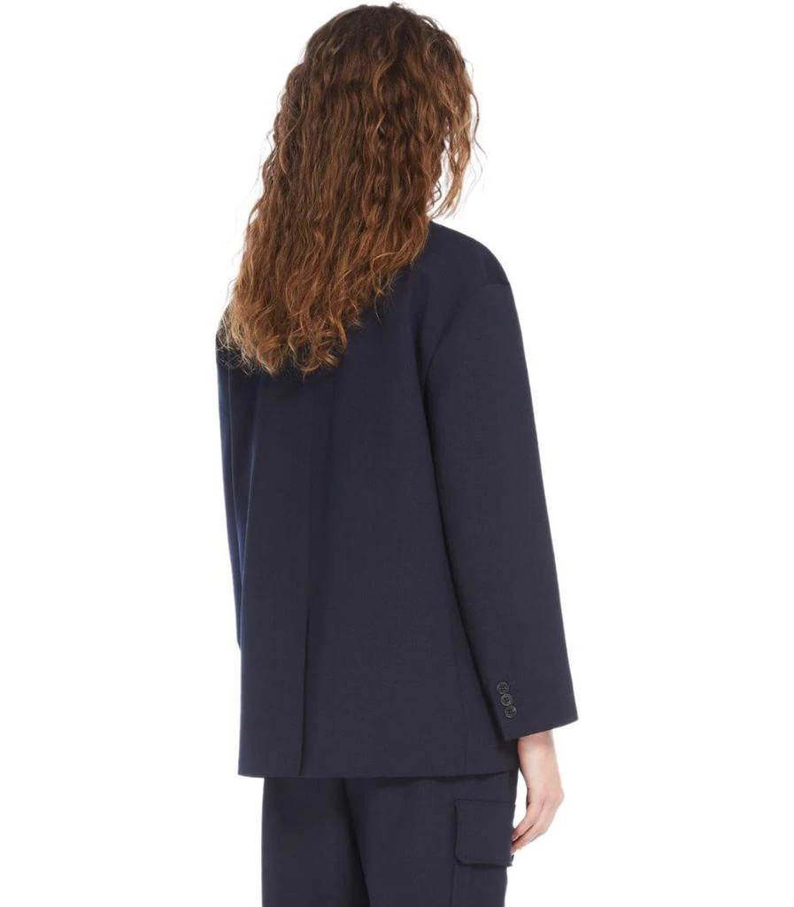 Weekend Max Mara Weekend Max Mara Quadro Blue Single-Breasted Blazer 4