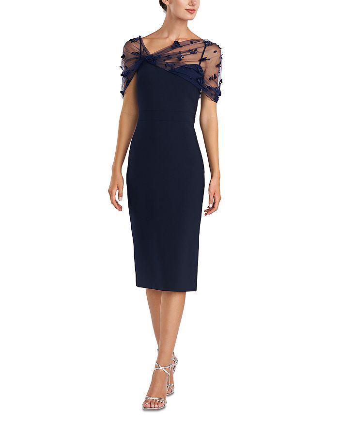 Theia Gia Shawl Dress