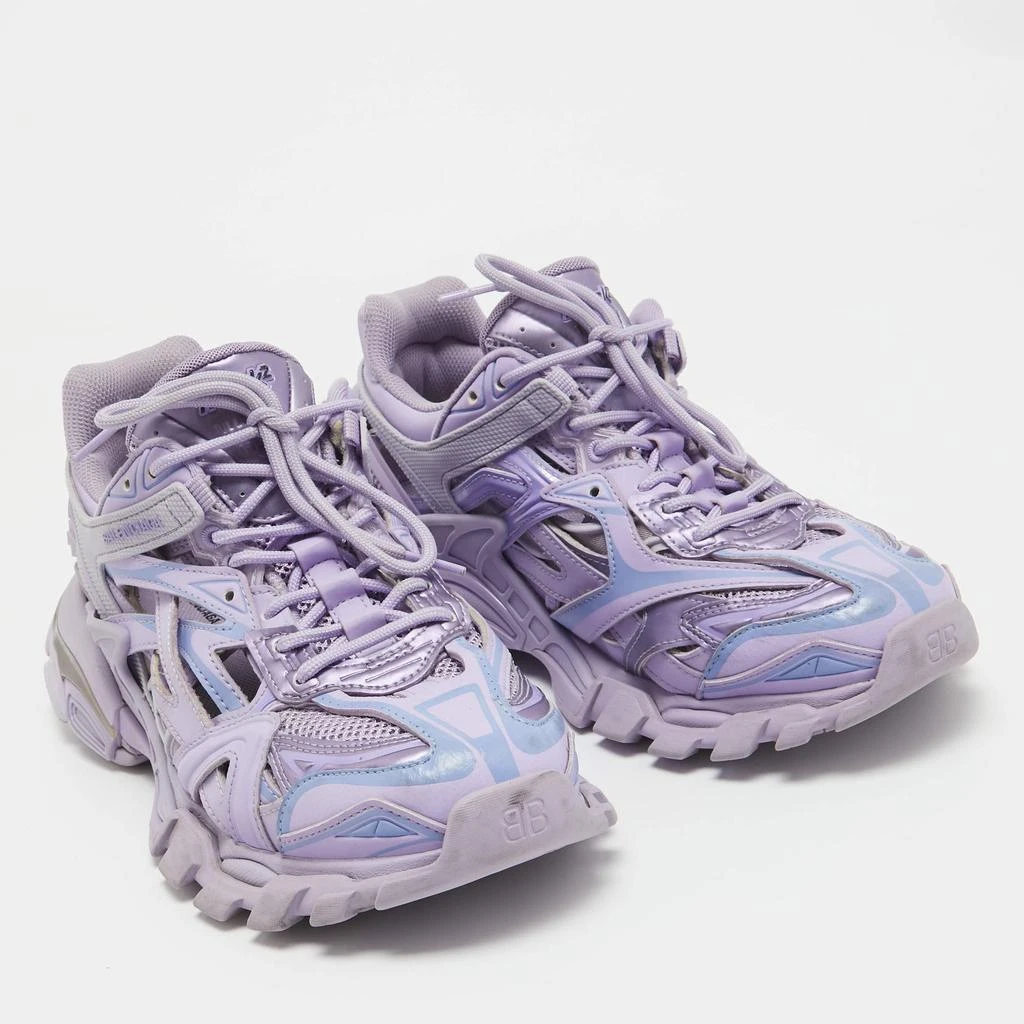 Balenciaga Balenciaga Purple Leather and Mesh Track 2 Sneakers Size 41 4