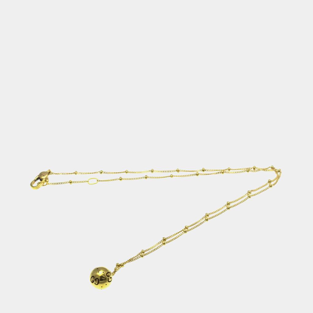 Gucci Gucci Icon Ball Necklace Yellow Gold 18K No Stone Pendant Necklace Gold
