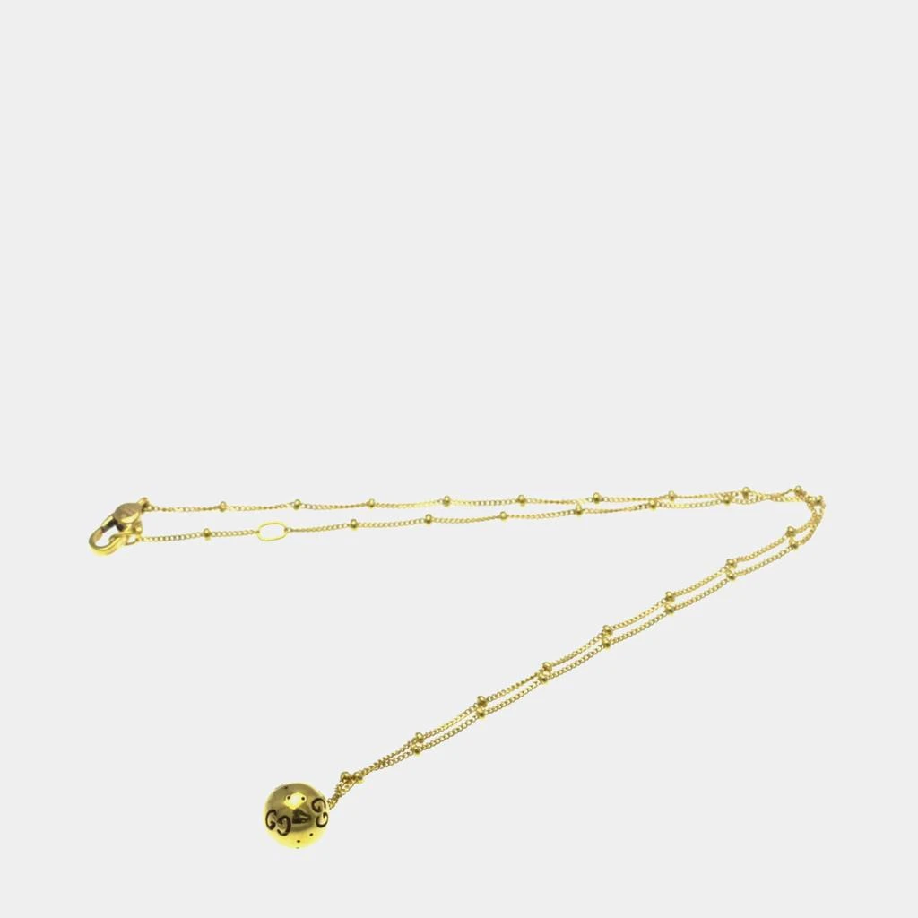 Gucci Gucci Icon Ball Necklace Yellow Gold 18K No Stone Pendant Necklace Gold 2