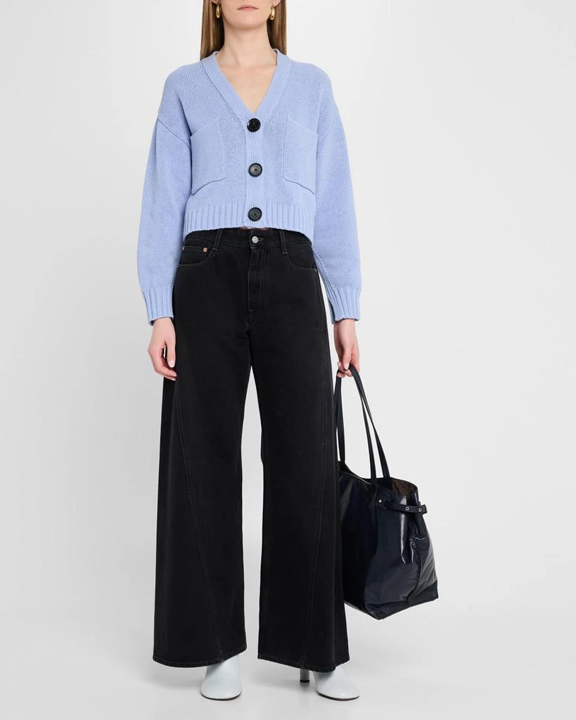 Proenza Schouler Sofia Cropped Cotton Knit Cardigan 2