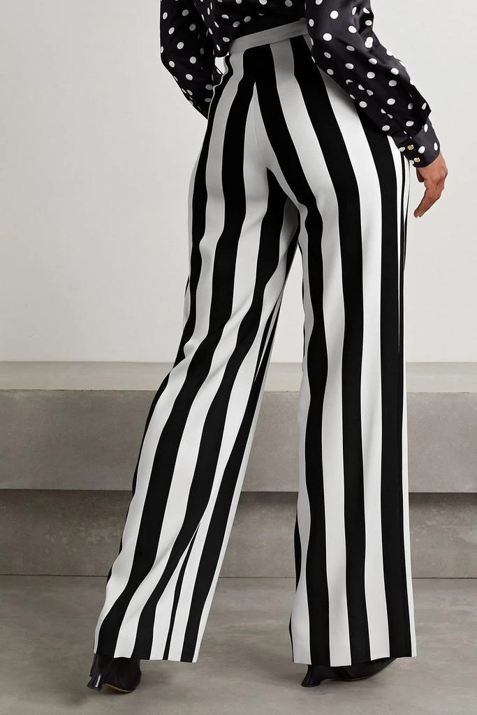 Sergio Hudson Striped stretch-crepe wide-leg pants 3