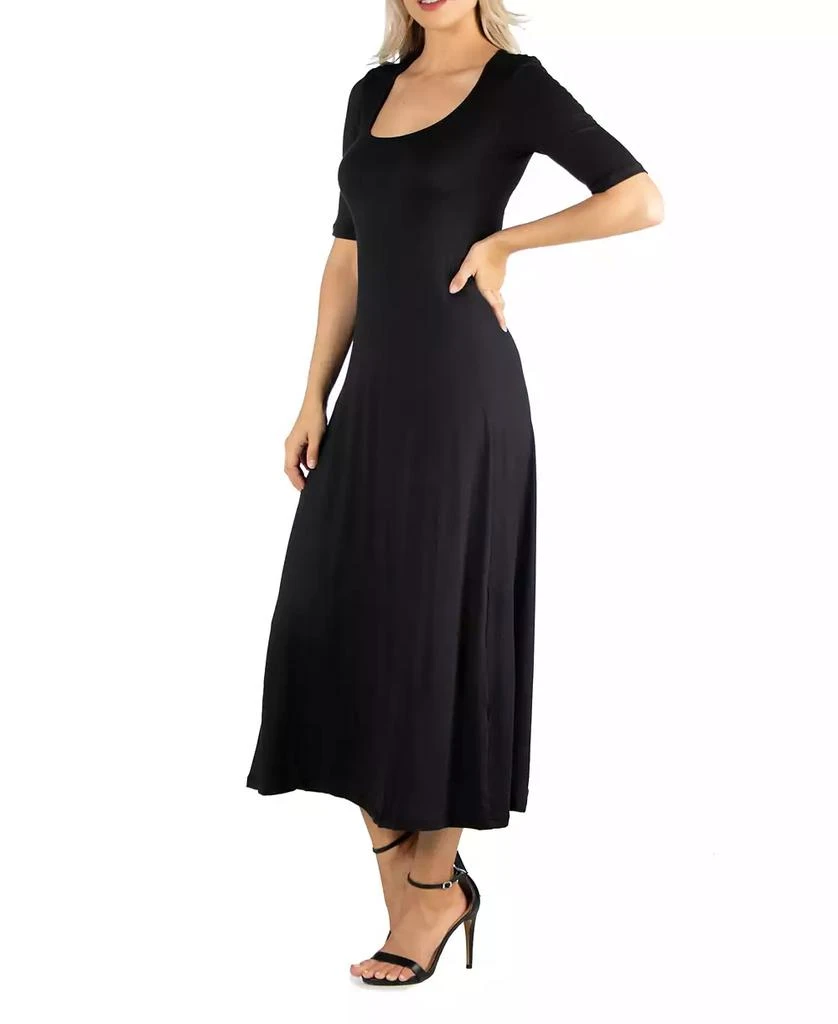 24seven Comfort Apparel Women's Casual Maxi Dress 3