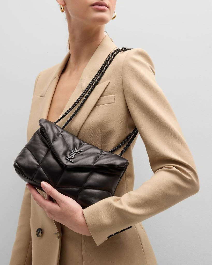 Yves Saint Laurent Lou Puffer Toy YSL Shoulder Bag in Quilted Leather 2