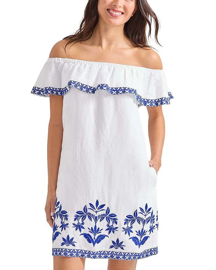 sachin and babi light blue dress Tommy Bahama St. Lucia Embroidered Ruffle Trim Swim Cover-Up Dress - Dresses  & Skirts - Free Shipping