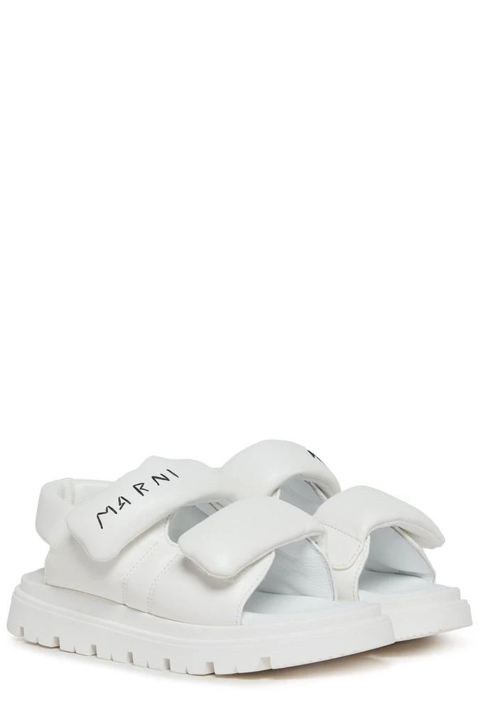 Marni Marni Kids Logo Embroidered Touch-Strap Sandals 2