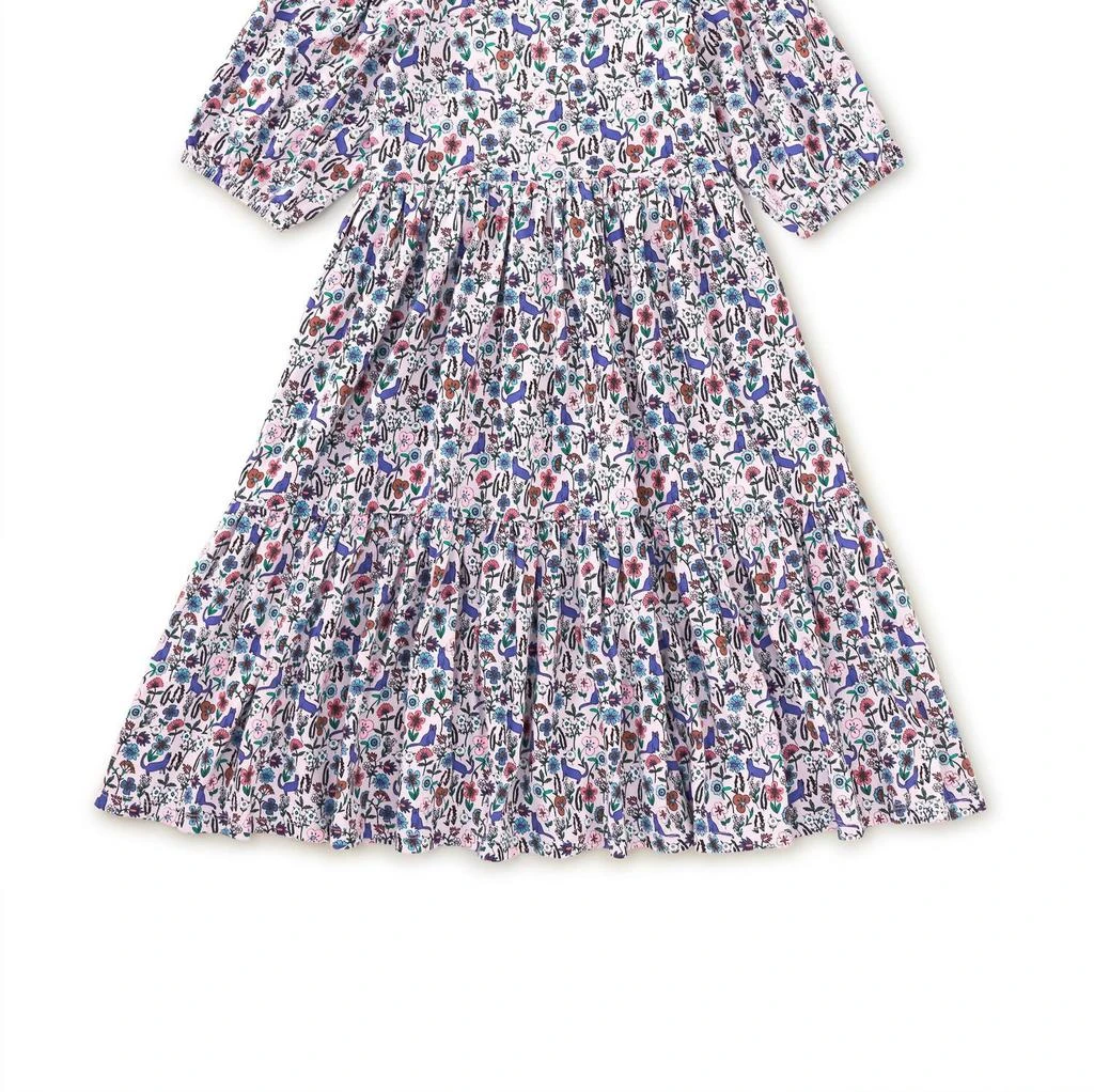Tea Collection Tea Collection - Kid's Flowy Tiered Midi Dress 1