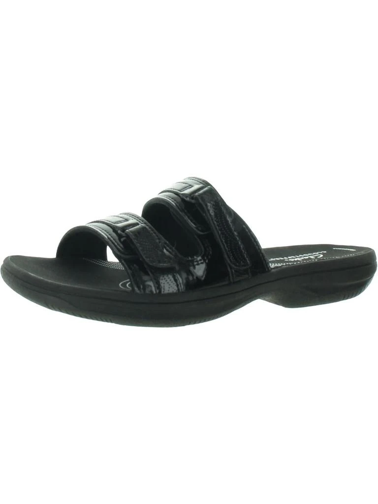 Cloudsteppers by Clarks Breeze Piper Womens Faux Leather Slide Sandals 1