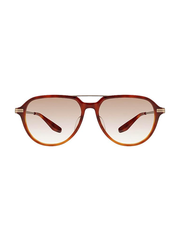 Barton Perreira Dunn 55MM Aviator Sunglasses