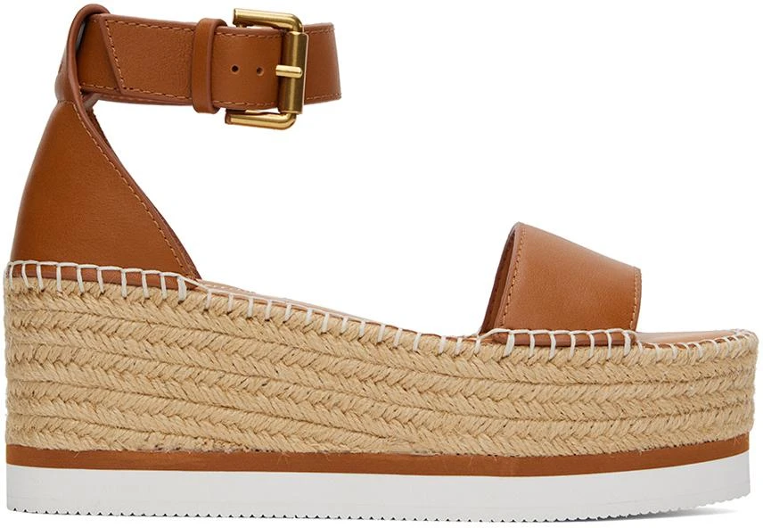 See by Chloé Tan Glyn Espadrille Sandals 1