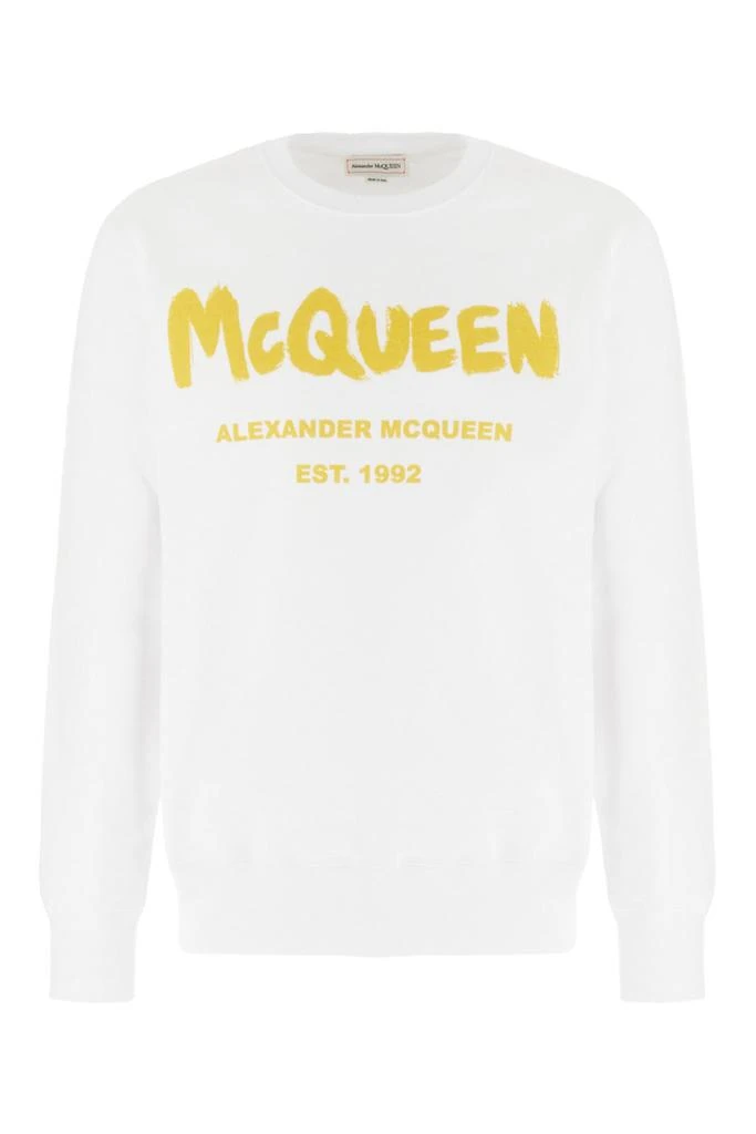 Alexander McQueen Alexander McQueen Logo Printed Crewneck Sweatshirt 1