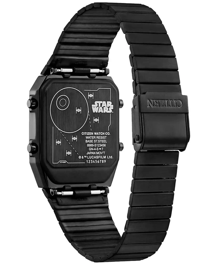 Citizen Trench Run Analog-Digital Black Stainless Steel Bracelet Watch 33mm 3