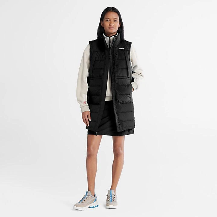 Timberland Long Puffer Gilet for Women in Black 3