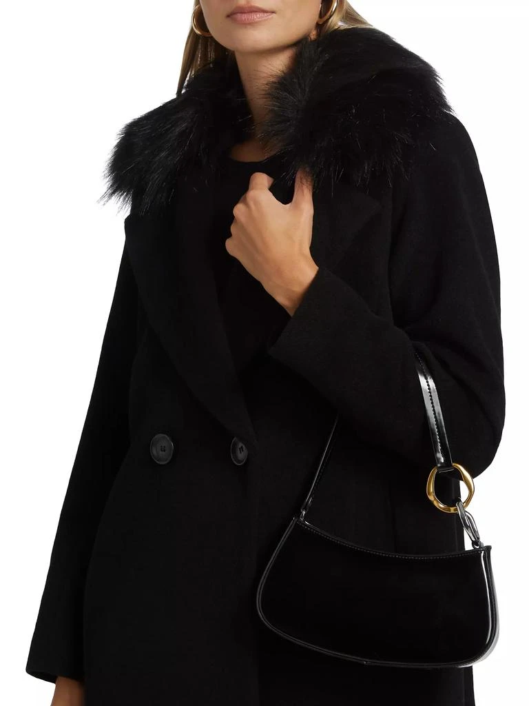 Mercer Collective Madison Fur Collar Maxi Wool Coat 7