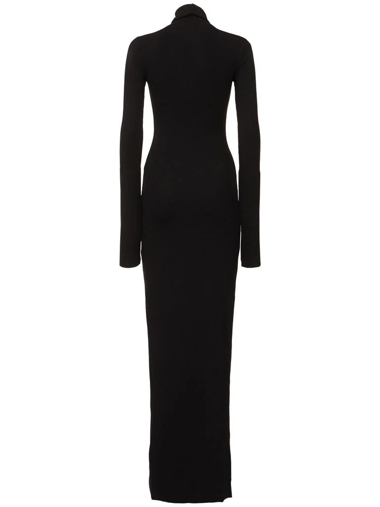 �ÉTERNE Long Sleeve Turtleneck Jersey Maxi Dress 3