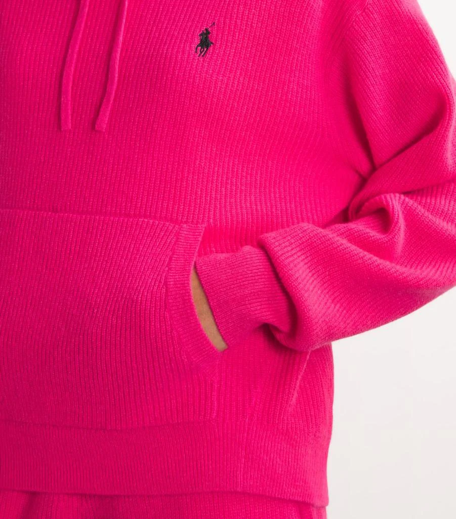 Ralph Lauren Washable Cashmere Pink Pony Hoodie 6