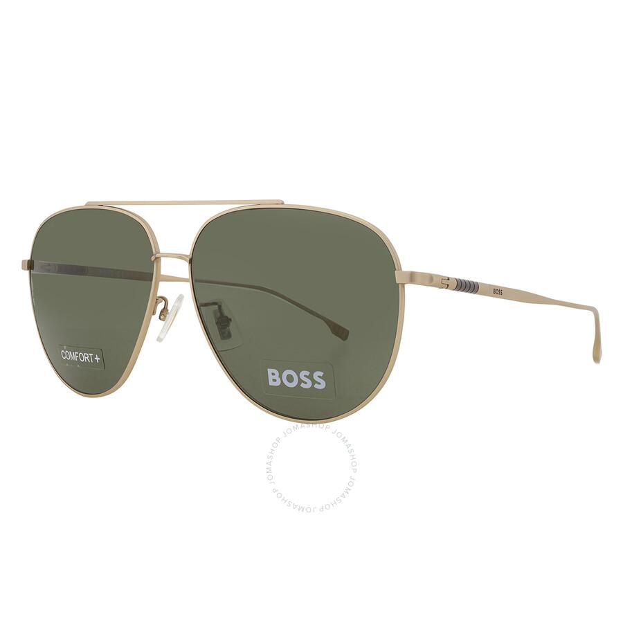 Hugo Boss Green Pilot Men
s Sunglasses BOSS 1296/F/S 0AOZ/QT 63