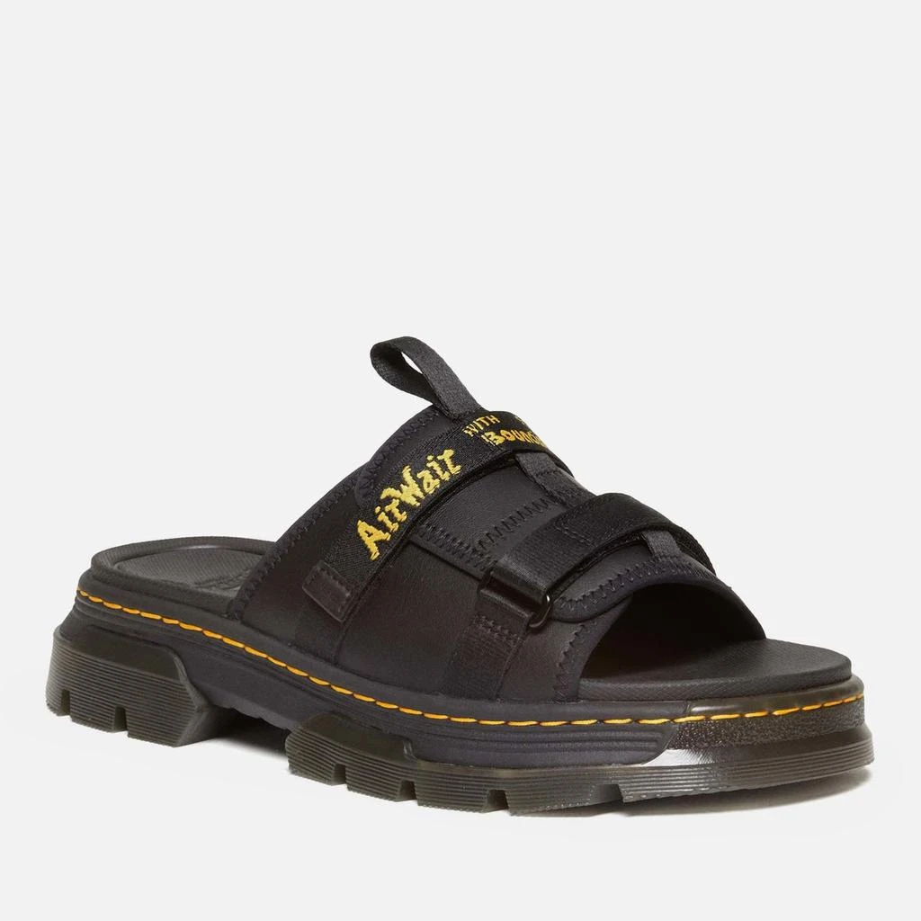 Dr. Martens Dr. Martens Ayce II Leather and Webbing Slide Sandals 2
