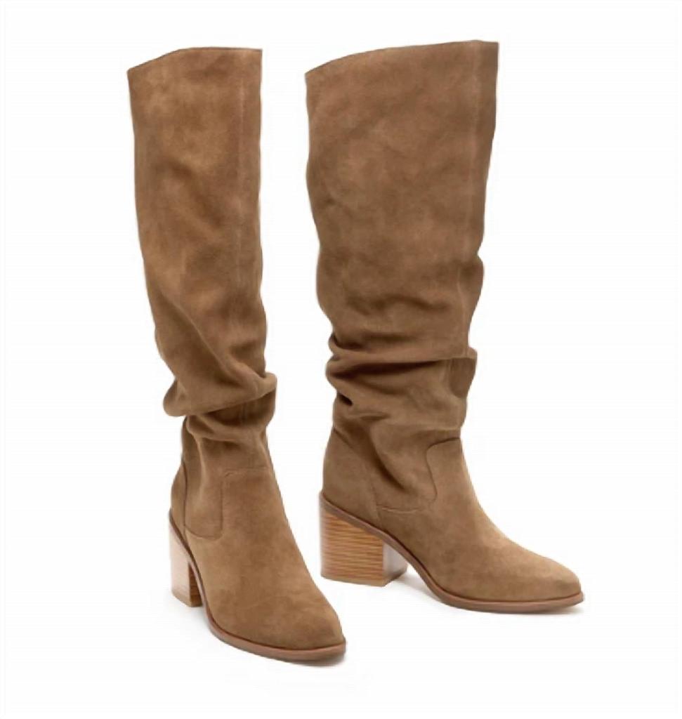 Kelsi Dagger Easton Armadillo Suede Slouchy Boots