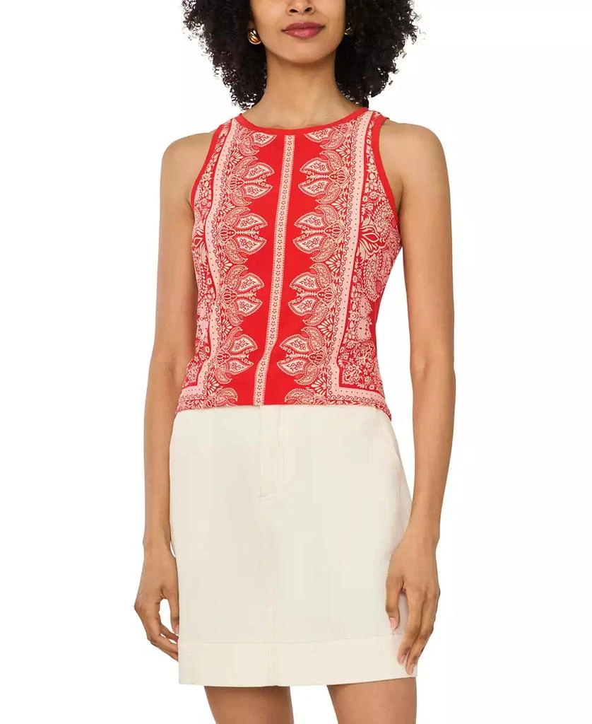 Vince Camuto Women's Printed Sleeveless Tank Top