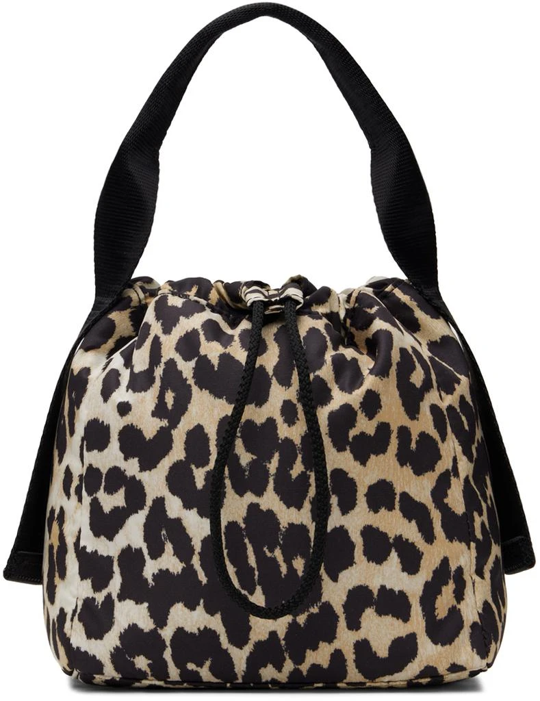 Ganni Black & Beige Tech Pouch 1