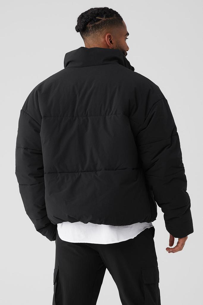 Alo Stretch Woven Street Puffer - Black