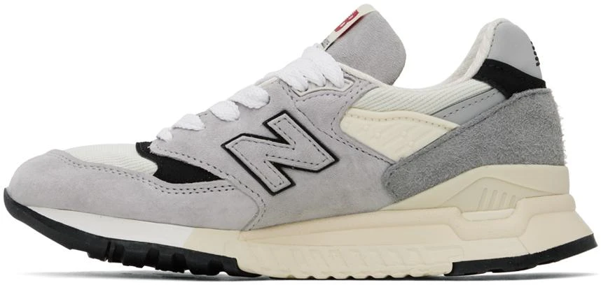 New Balance Gray & Beige Made In USA 998 Sneakers 3