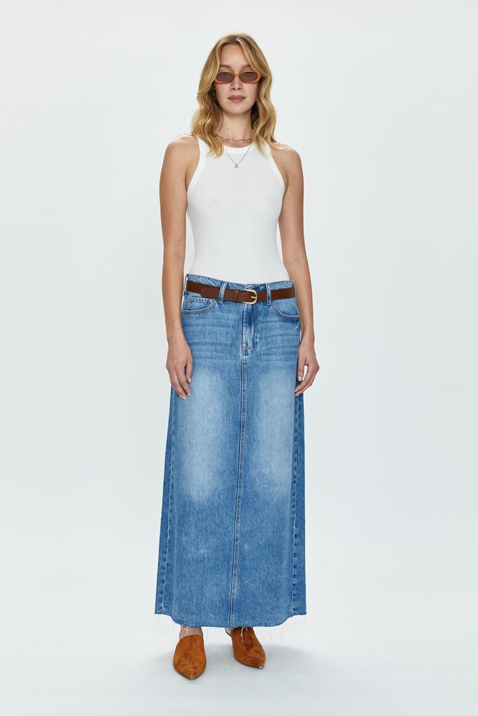 Pistola Denim Raye Maxi Skirt - High Noon