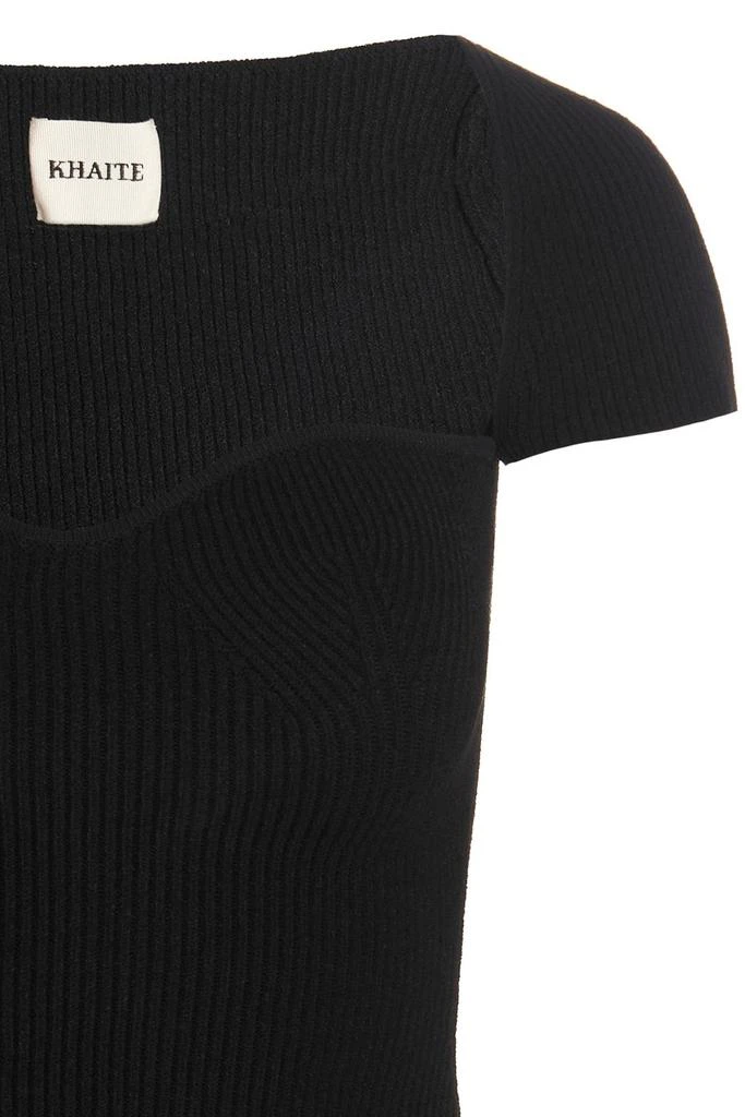 Khaite Khaite Ista Cap-Sleeved Knitted Top 3