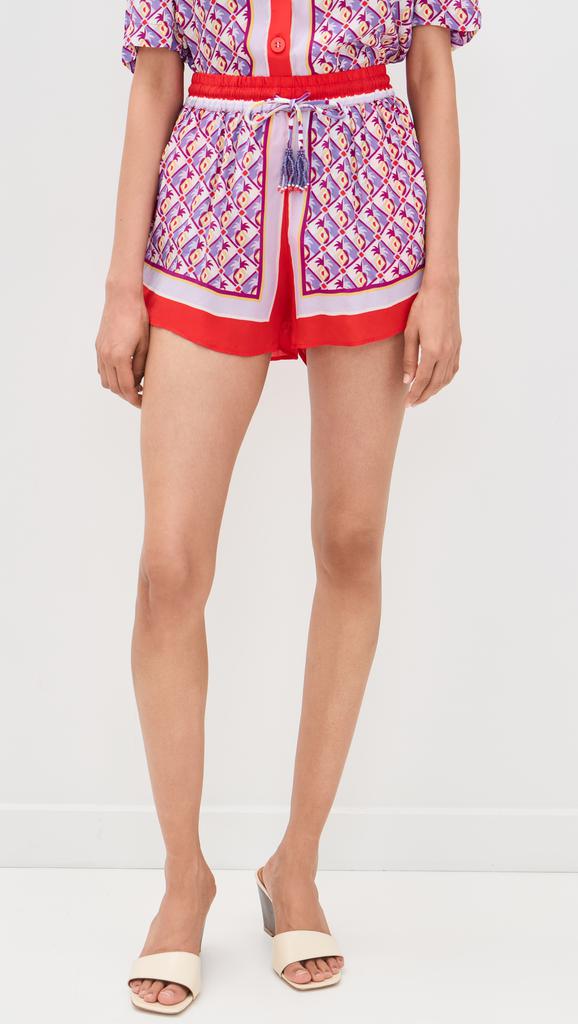 ショートパンツ FARM RIO White Linen Tree Macaw Shorts Farm Rio White linen Tree Macaw shorts - Shorts - BeyondStyle