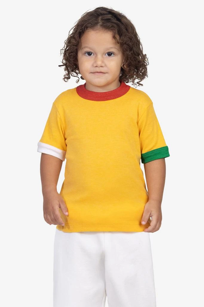 Los Angeles Apparel FFR101 - Kids 50/50 Rib Ringer T 5