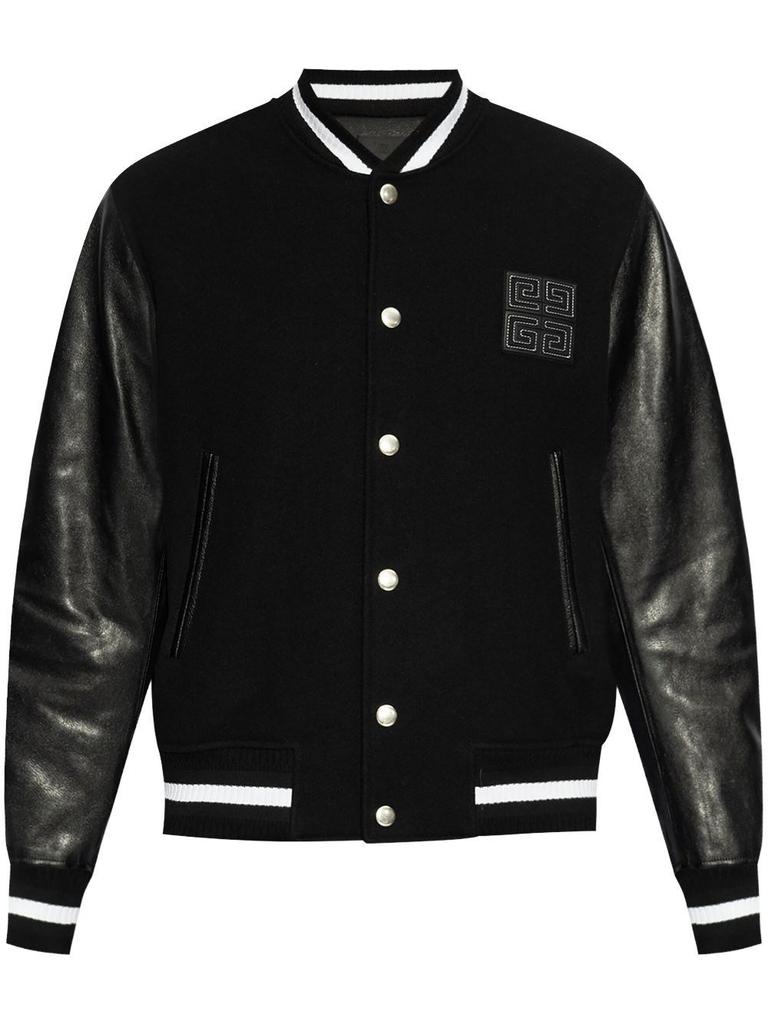 Givenchy Givenchy `Mix Material` Varsity Jacket