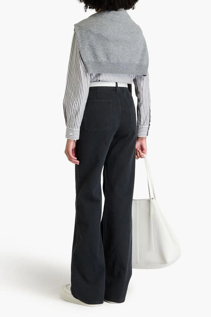 Nili Lotan Quentin cotton-twill wide-leg pants 3